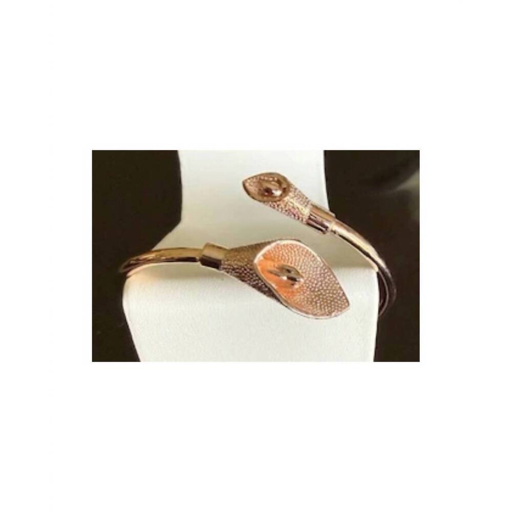 NEW JACQUELINE KENT women's cali lilly flower cuff bracelet in rose gold